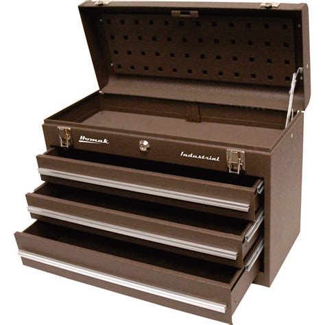 three drawer portable tool box